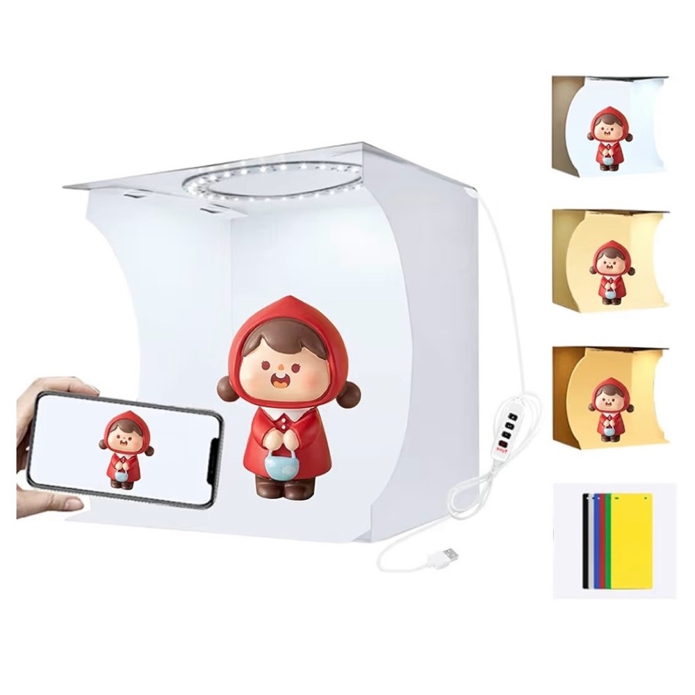 Puluz Photo Studio Light Box 23cm Portable Folding Photography Studio Box